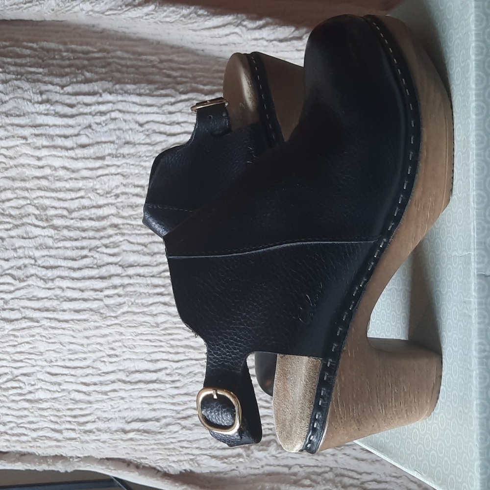 Calou Stockholm Tyra High Heel Slingback Clog Black Size 40/US 9